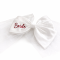 Classic White Bridal Hair Bow